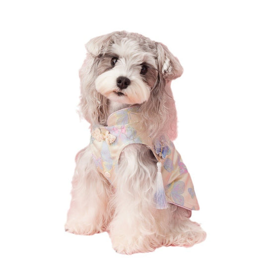 Chaleco Cheongsam Estilo Neo-Chino para Mascotas Pequeños - Schnauzer y Bichón - Image 5