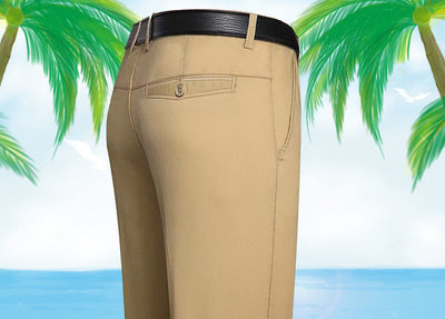 Pantalones Casuales Holgados para Hombre Cintura Alta Corte Recto - Image 7