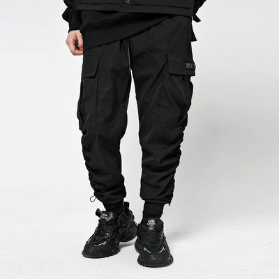 Pantalones Overol Cargo Urbano Hombre - Cintura Elástica Tendencia Street - Image 9
