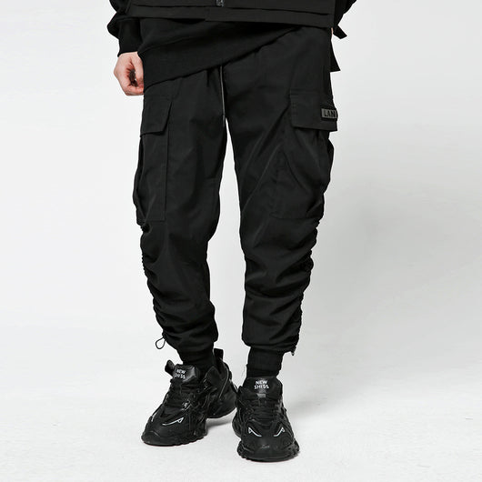 Pantalones Overol Cargo Urbano Hombre - Cintura Elástica Tendencia Street - Image 9