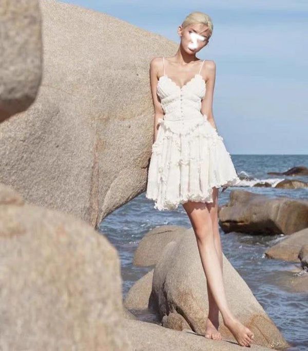 Vestido Elegante de Tirantes Ajustables en Color Sólido para Mujer - Image 3