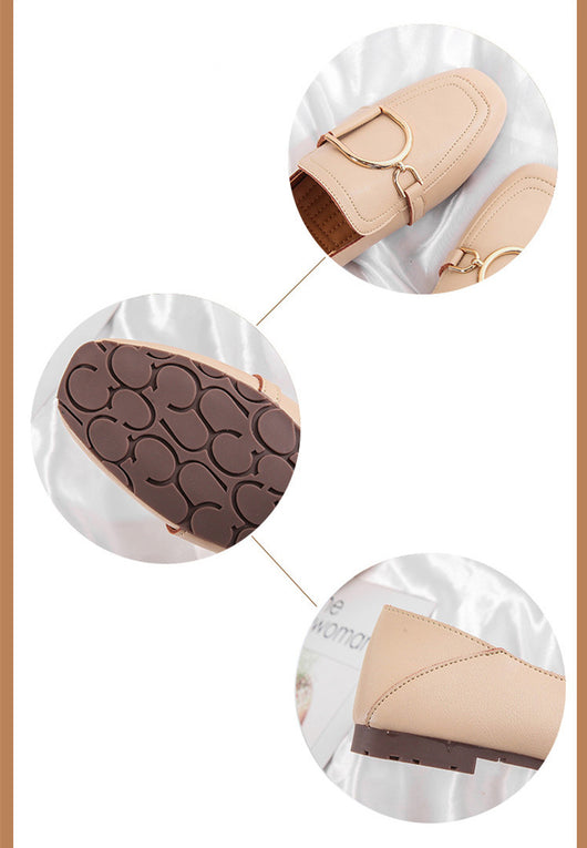 Zapatos de Cuero Británicos Clásicos con Punta Cuadrada y Suela Blanda - Image 18