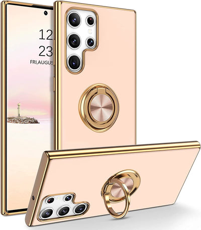 Funda Protectora M54 con Anillo 6D y Soporte Magnético - Silicona Electrochapada - Image 6