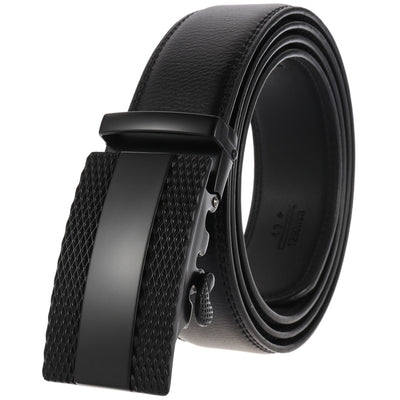 Cinturón de Cuero para Hombre con Hebilla Automática Ajustable - Image 3