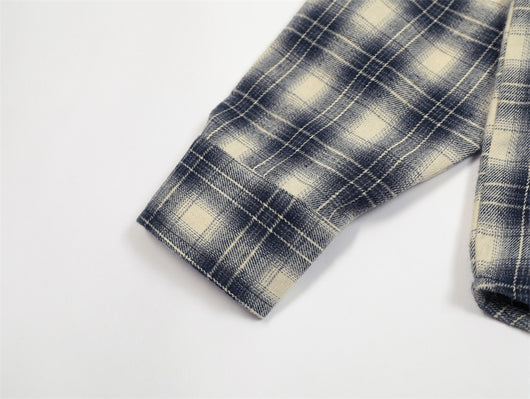 Camisa Cuadriculada Holgada de Manga Larga para Hombre - Image 7