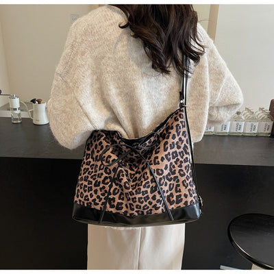 Mochila de Moda con Estampado Leopardo de Gran Capacidad Multiusos - Image 17