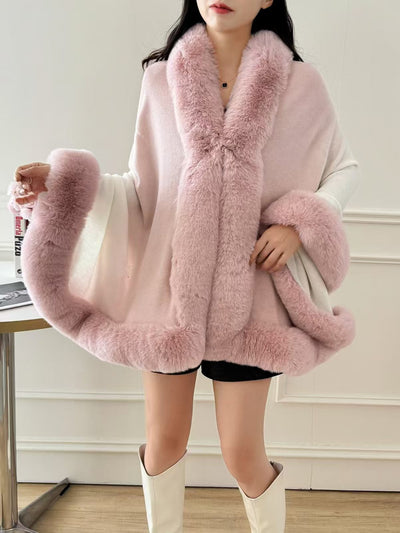 Cardigan de Invierno con Cuello de Pelaje para Mujer - Image 9