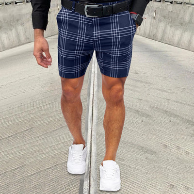 Shorts Casuales para Hombre Cuadros y Rayas Corte Recto - Image 2
