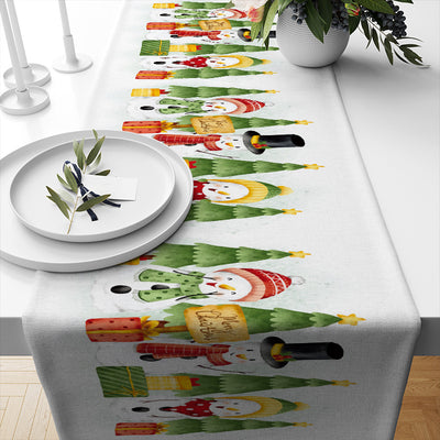 Camino de Mesa Navideño de Lino Aislante para Restaurante - Image 14