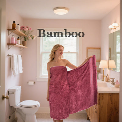 Toalla de Baño Bambú Carbón Activado Extra Gruesa y Absorbente - Image 6