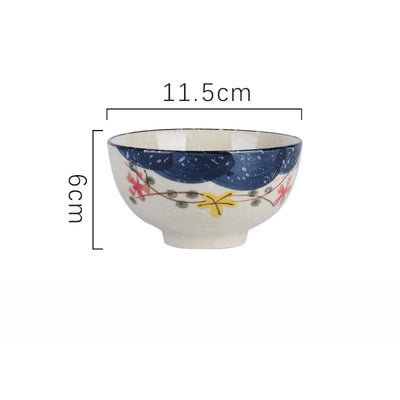 Tazón de Arroz de Cerámica Pintado a Mano - Image 18