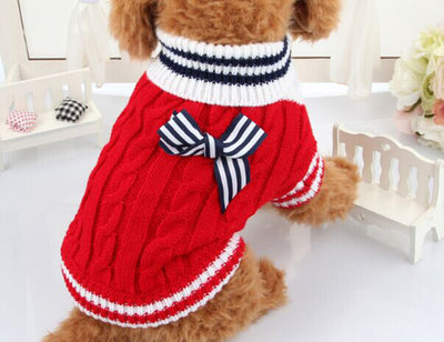 Suéter Tejido para Perros Pequeños - Abrigo Cálido Estilo Osito para Otoño e Invierno - Image 4