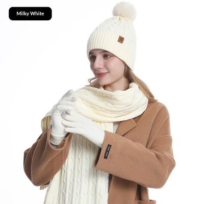 Set de Protección Invernal para Equitación: Gorro, Bufanda y Guantes Tejidos - Image 13