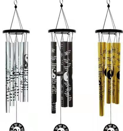 Carillón de Viento Decorativo de Madera Maciza con Tubos Metálicos - Image 37