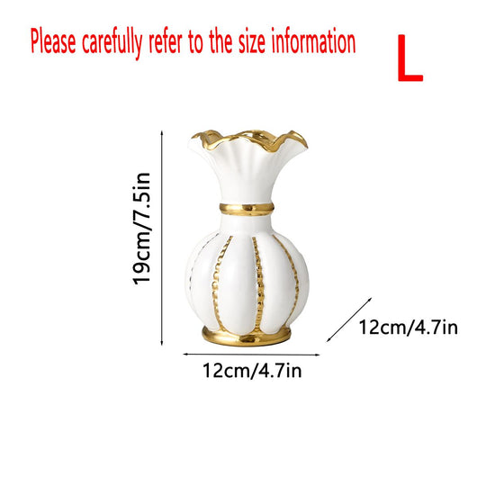 Florero de Cerámica Nórdico Moderno - Decoración Elegante para Sala y Comedor