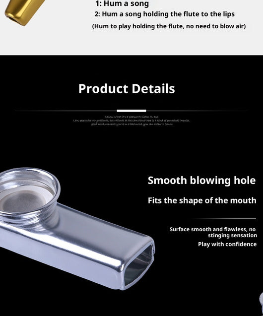 Kazoo Metálico Profesional - Instrumento Compacto para Principiantes - Image 21