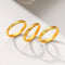 Anillo de Pareja Dorado Xiaoxiang Lingge - Diseño Fashion Elegante