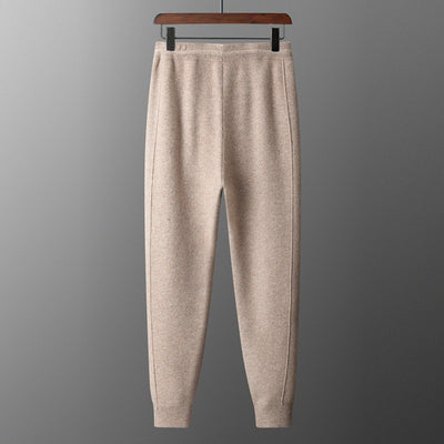 Pantalones Harem Casual de Lana Gruesa con Cintura Alta para Hombre - Image 2