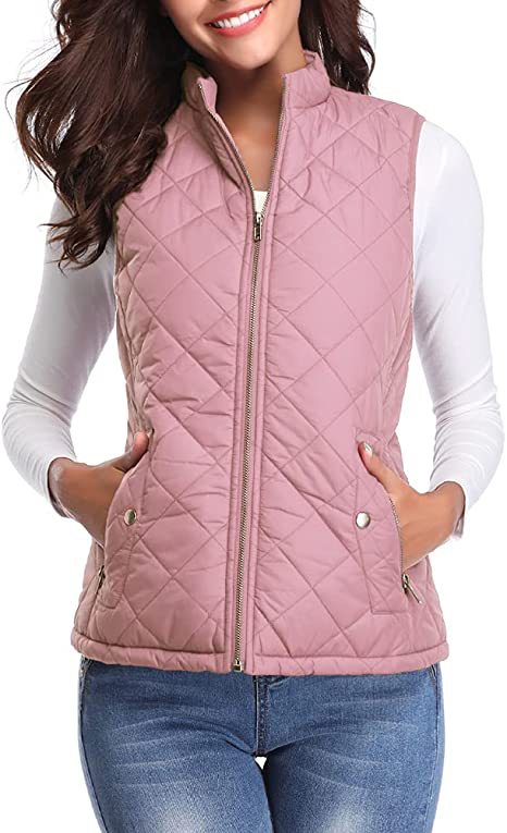 Chaleco de Algodón para Mujer con Cuello Parado y Bolsillos con Cierre - Image 30