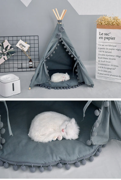 Casa Cama para Mascotas Desmontable y Lavable - 4 Estaciones para Perros y Gatos - Image 10