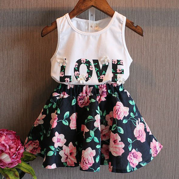 Vestido de Verano para Niña Estampado Floral