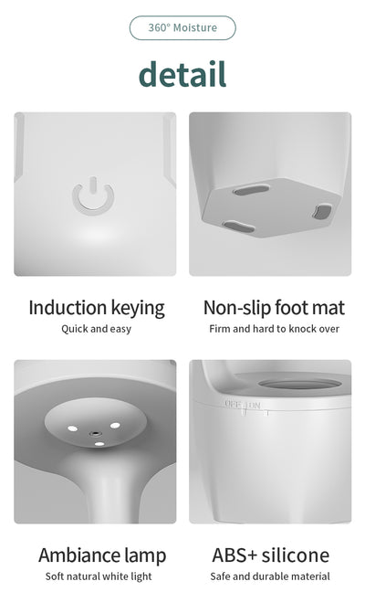 Humidificador Ultrasónico Portátil 800ml con Tecnología Anti-Gravedad y Aromaterapia USB - Image 17