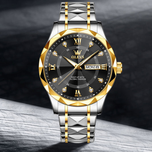 Reloj de Negocios OLEVS para Hombre con Esfera Luminosa y Resistencia al Agua