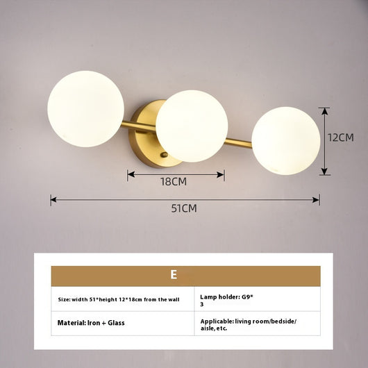 Lámpara Minimalista de Cristal para Mesita de Noche - Image 10