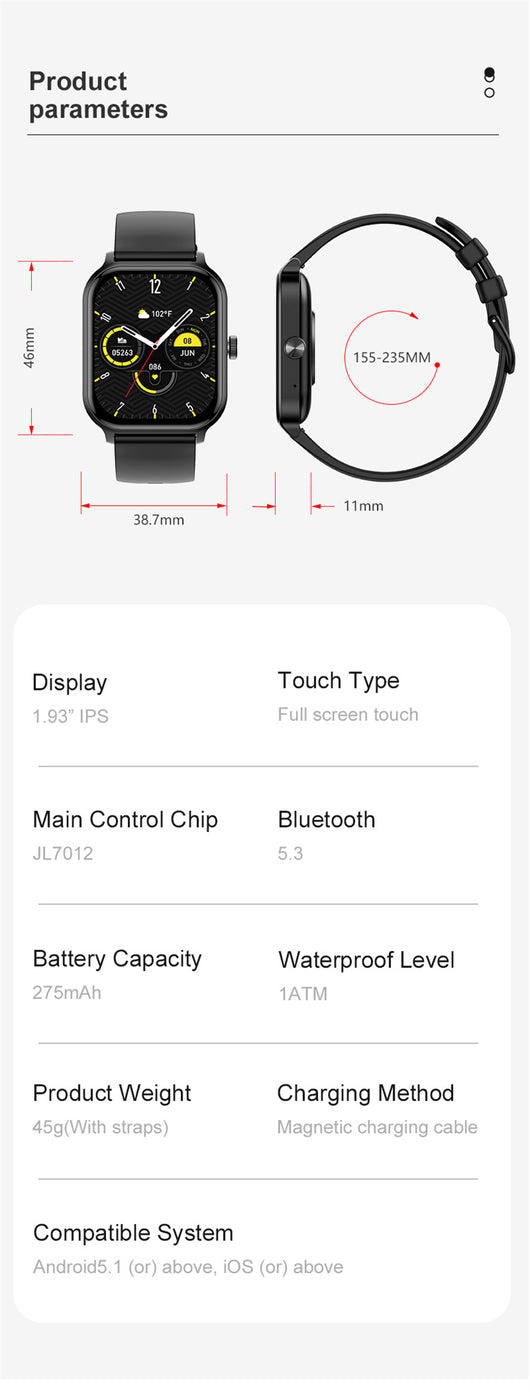 Reloj Inteligente con Llamadas Bluetooth y Monitoreo de Salud Integral - Image 6
