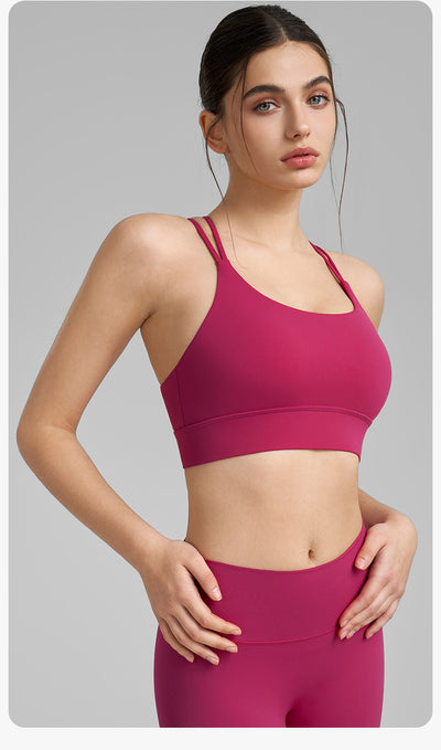 Top Deportivo Mujer Escote U Doble Tirante para Yoga e Intensidad Media - Image 18