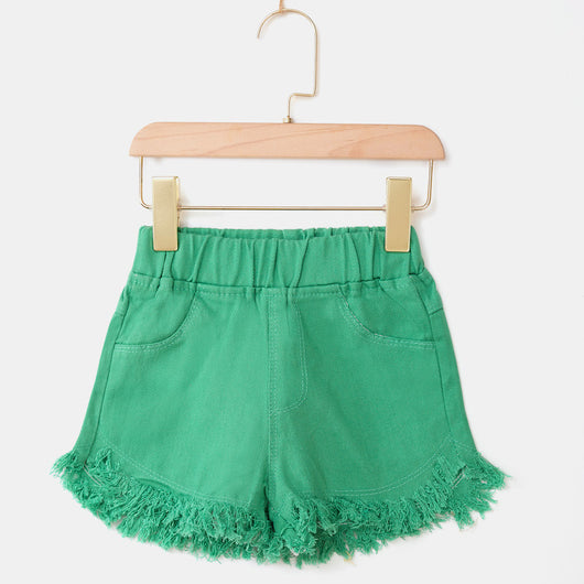 Shorts de Mezclilla de Moda para Niños Grandes - Colores Vibrantes - Image 9