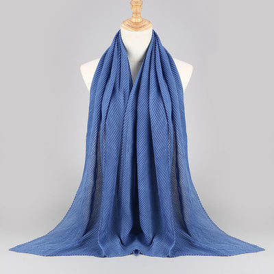 Pañuelo Plisado de Algodón Twill para Mujer - Versátil y Elegante - Image 18