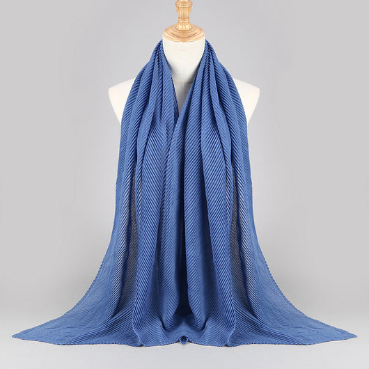 Pañuelo Plisado de Algodón Twill para Mujer - Versátil y Elegante - Image 18