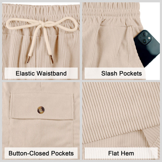 Shorts de Pana para Hombre con Múltiples Bolsillos - Image 31