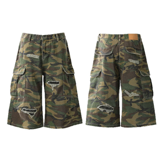 Pantalones Cargo Camuflaje Retro Cortos - Image 4
