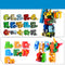 Set Completo de Letras Transformables 4 en 1 con 5 Robots y 6 Figuras de Niños Puzzle