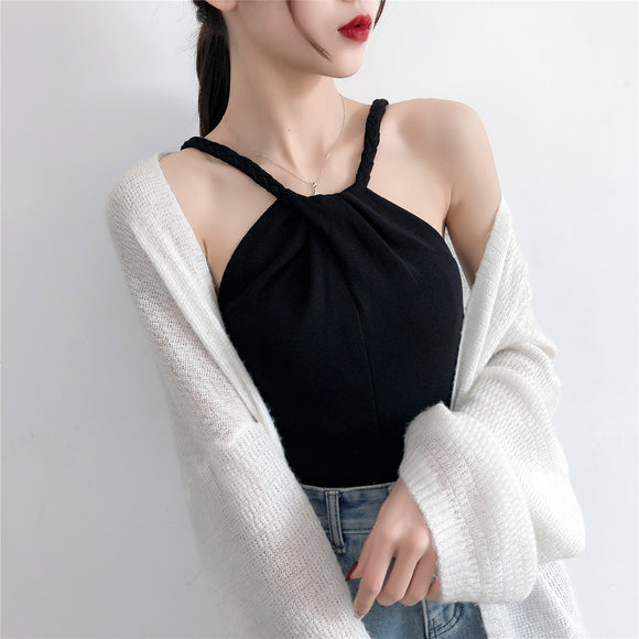 Blusa Tejida Hombro Descubierto para Mujer - Diseño Sexy y Moderno