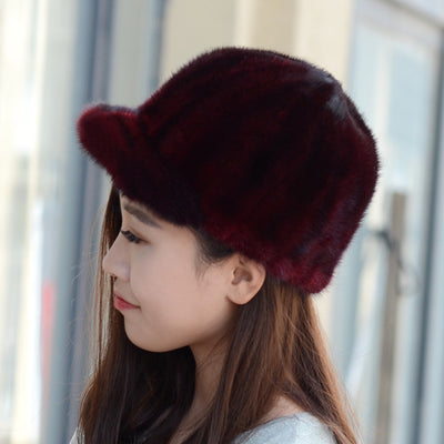 Gorro de Piel de Visón para Mujer - Calidez Lujo - Image 5
