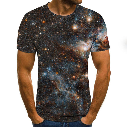 Camiseta Hombre Estampado Digital 3D Manga Corta - Image 3