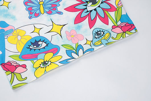 Blusa Estampada Cuello Redondo Slim Fit Corta - Image 15