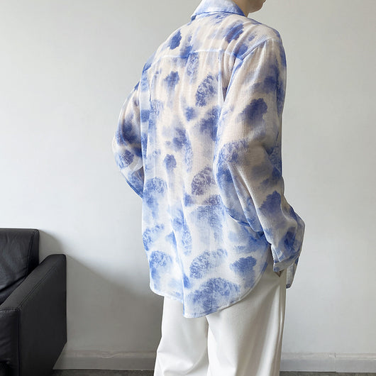 Camisa Manga Larga Tulle Transpirable para Hombre - Comodidad de Verano - Image 17