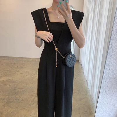 Jumpsuit Retro de Cuello Cuadrado y Cintura Alta para Mujer - Image 17
