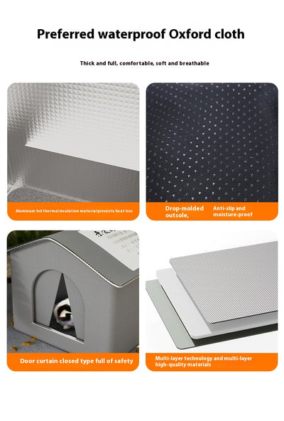 Casa Térmica Impermeable para Gatos Callejeros - Refugio de Invierno - Image 10