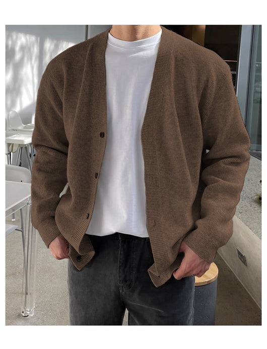 Cardigan Tejido Primavera Otoño para Hombre - Image 12