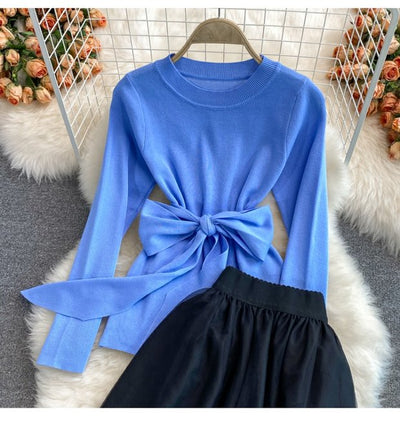Conjunto Falda y Blusa Hada - Cintura Alta, Largo Sobre la Rodilla - Image 10