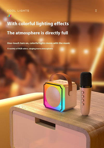Micrófono Karaoke Doble con Parlante para Interiores y Exteriores - Image 12