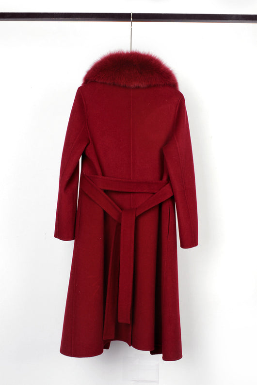 Abrigo de Lana Reversible Doble Faz con Cinturón - Corte Slim Otoño Invierno - Image 17
