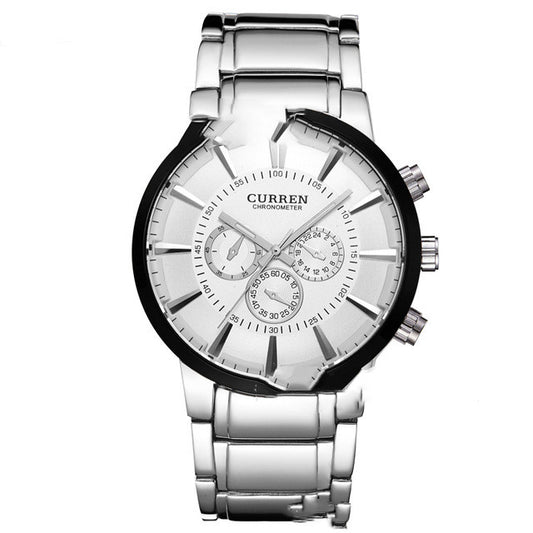 Reloj de Lujo de Tres Ojos y Seis Agujas - Precisión Premium - Image 2