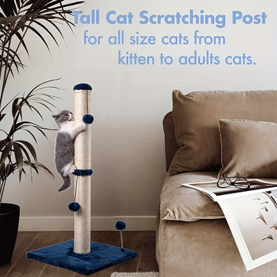 Rascador Vertical de Sisal para Gatos - Torre para Trepar - Image 13