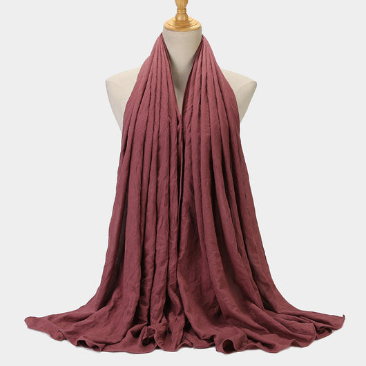 Pañuelo Cuadrado de Algodón y Lino - Diseño Liso y Versátil - Image 13